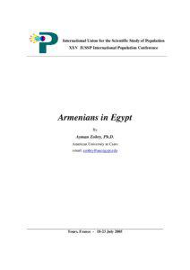 Microsoft Word - Armenians in Egypt IUSSP.doc