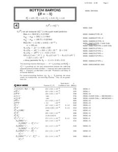 BOTTOM BARYONS (B = −1)  11:49