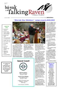 January 2014 Vol. 8, Issue 1  “Cherish Our Children” raises nearly $20,000