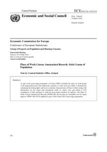 United Nations  Economic and Social Council ECE/CES/ GE[removed]Distr.: General