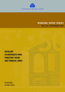 Distilling co-movements from persistent macro and financial series