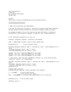 STScI Astrostatistics R tutorials Eric Feigelson (Penn State) NovemberSESSION 1