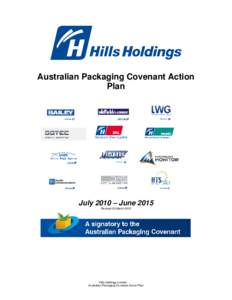 Australian Packaging Covenant Action Plan July 2010 – June 2015 Revised 30 March 2012