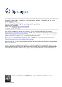 Ecological Stability and Community Diversity during Mormon Colonization of the Little Colorado River Basin Author(s): William S. Abruzzi Source: Human Ecology, Vol. 15, No. 3 (Sep., 1987), ppPublished by: Sprin