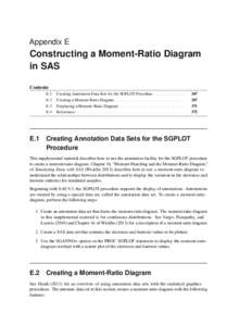 Appendix E  Constructing a Moment-Ratio Diagram in SAS Contents E.1