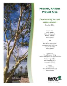Phoenix, Arizona Project Area Community Forest Assessment October 2014