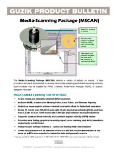 Media-Scanning Package (MSCAN) Defect on surface of media Actual cursor position together