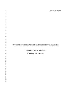 Microsoft Word - Methylmercaptan Interim ORNL Oct-2008 _c_.doc