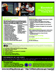 Electrical Career Technical Training Area Construction Career Pathway