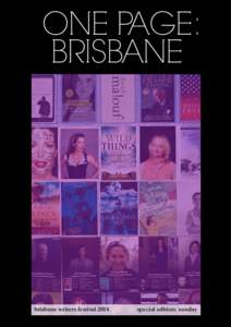 ONE PAGE: ONE PAGE: BR ISBANE BRISBANE