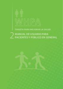 World Health Professions Alliance WHPA  2 TARJETA PARA MEJORAR LA SALUD