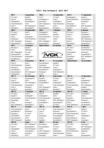 VCK 2 WD 1 3 september  Res. 2e klasse A