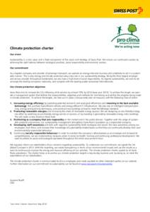 Climate protection charter