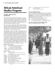 Science / Academia / Knowledge / Aas / Black psychology / American studies