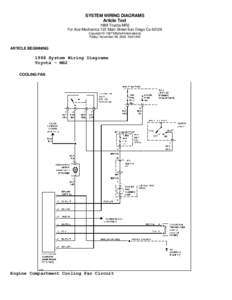 SYSTEM WIRING DIAGRAMS Article Text 1988 Toyota MR2 For Ace Mechanics 123 Main Street San Diego Ca[removed]Copyright © 1997 Mitchell International Friday, November 28, [removed]:01AM