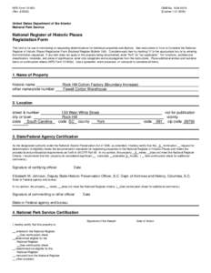 NATIONAL REGISTER FORMS TEMPLATE