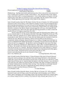 Southern Campaign American Revolution Pension Statements Pension application of George McFarlin S18119 fn24SC Transcribed by Will Graves[removed]Methodology: Spelling, punctuation and/or grammar have been corrected in s