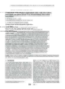 JOURNAL OF GEOPHYSICAL RESEARCH, VOL. 108, NO. A3, 1123, doi:[removed]2002JA009451, 2003  Comparisons of thermospheric high-latitude nitric oxide observations from SNOE and global auroral X-ray bremsstrahlung observations