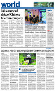 world PAGE 12 | MONDAY, MARCH 24, 2014 CHINADAILY.COM.CN/WORLD  CHINA DAILY