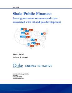 May[removed]Shale Public Finance: Local government revenues and costs associated with oil and gas development