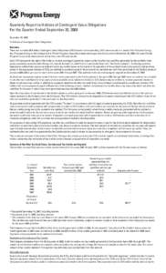 Quarterly Report to Holders of Contingent Value Obligations For the Quarter Ended September 30, 2008 November 20, 2008 To Holders of Contingent Value Obligations: Overview There are currently 98.6 million Contingent Valu