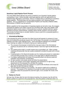 Business / Eminent domain / Pipeline and Hazardous Materials Safety Administration / Right-of-way / Board of directors / Transport / Real property law / Easement