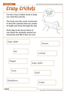 The Crickets / Insect / Crickets / Phyla / Protostome / Entomology