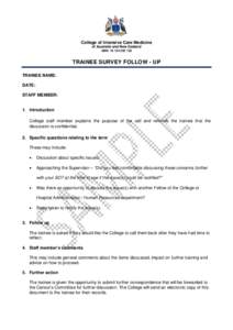 Trainee / Training