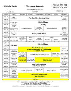 Eternal Word Television Network / Chaplet of Divine Mercy / Rosary / Christianity / Christian media / Catholic spirituality