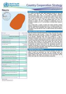 Nauru / Public health / Obesity / Outline of Nauru / Health / Global health / Non-communicable disease