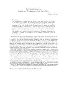 Early Sanskritization. Origins and Development of the Kuru State. Michael Witzel