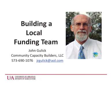 Building a   Local Funding Team