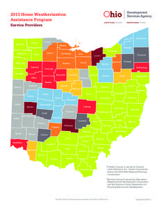 2013 Home Weatherization Assistance Program John R. Kasich, Governor  Service Providers