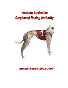 FRONT COVER  Greyhounds WA Cannington Cnr Station Street & Albany Hwy CANNINGTON 6107 Tel: ([removed]