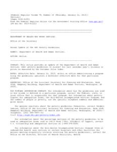 [Federal Register Volume 78, Number 16 (Thursday, January 24, [removed]Notices] [Pages[removed]From the Federal Register Online via the Government Printing Office [www.gpo.gov] [FR Doc No: [removed]] =================