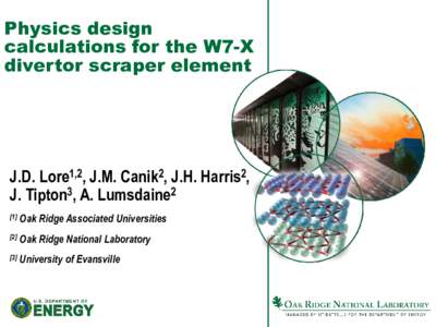 Physics design calculations for the W7-X divertor scraper element