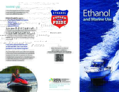 MARINE USE:  Ethanol and Marine Use  E10 is the oxygenate of choice in some