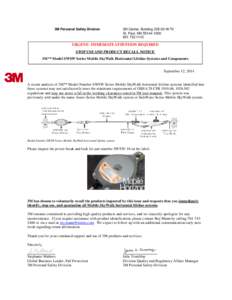 3M OHESD Product Advisory Notice