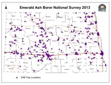 ¯  Emerald Ash Borer National Survey 2013 # *