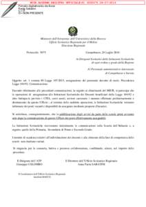 USR MOLISE PROPOSTE INCARICO AI DOCENTI. COMUNICAZIONE