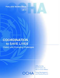 Policy and Studies Series 2012 COORDINATION  to SAVE LIVES