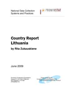 National Data Collection Systems and Practices Country Report Lithuania by Rita Zukauskiene