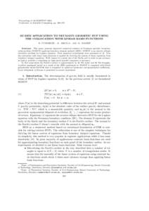 Proceedings of ALGORITMY 2002 Conference on Scientific Computing, pp. 268–275 3D BEM APPLICATION TO NEUMANN GEODETIC BVP USING THE COLLOCATION WITH LINEAR BASIS FUNCTIONS ˇ