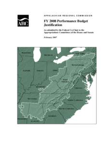 ARC FY 2008 Performance Budget Justification Report