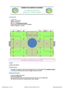 DISTRICT DE LA SARTHE DE FOOTBALL Les règles du football à 5 Catégorie U[removed]et[removed]Le terrain de jeu .