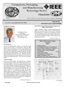 IEEE Components, Packaging and Manufacturing Technology (CPMT) Society