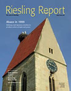 Riesling Report The voice of Riesling MAY/JUNE[removed]Alsace in 1999