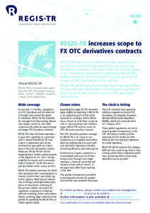 December[removed]NEWS REGIS-TR increases scope to FX OTC derivatives contracts