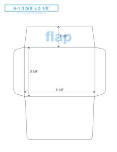 A˝ x 5 1/8˝ For more information visit reichpaper.com flap  