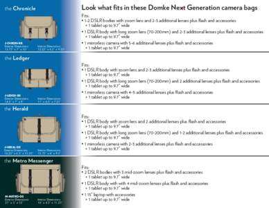 Domke Next Gen 11x8.5 2-sided Fits